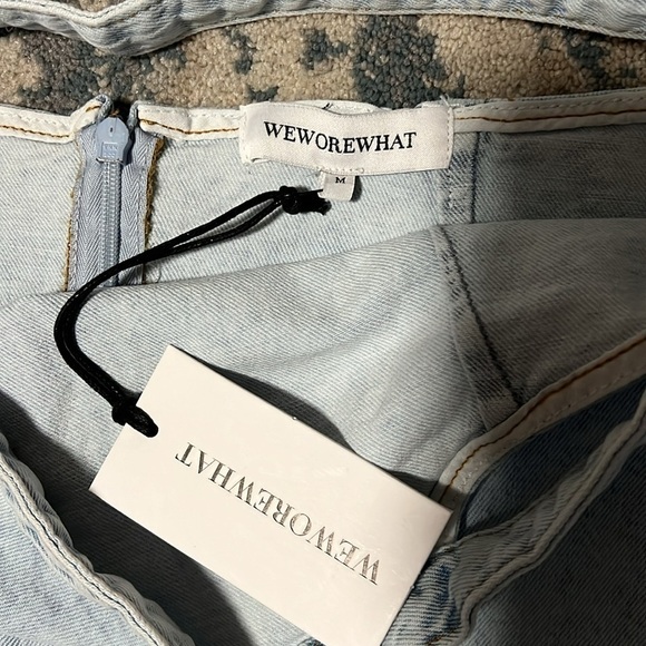 *BUNDLE* WeWoreWhat Denim Top and Denim Skirt size M - Picture 4 of 5